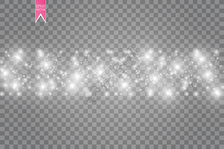 闪光粉色星尘矢量白光波抽象图解 白色恒星灰尘踪迹在透明背景的线上闪烁微粒 Magic 概念流星插图曲线运动魔法庆典线条粒子辉光闪光插画