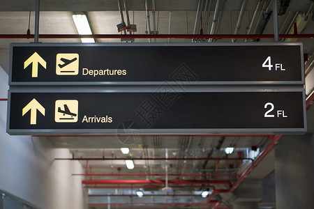 离境退税离境和入境登机口国际机场的签字处背景
