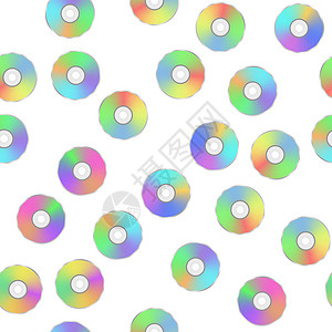 光盘驱动器色彩多彩的数码磁盘无缝模式设计图片