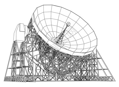 球面射电望远镜射电望远镜概念大纲 韦克托信号草图智力天文商业卫星雷达天文学播送全球插画