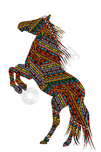 民族运动点模式马匹背景图片