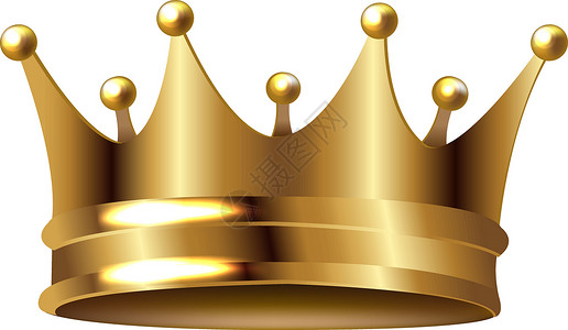 金色皇冠王冠孤立在白色背景上的金色皇冠纹章贵族皇家奢华古董君主艺术王子女王国王设计图片