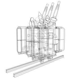 高压变电站电力变压器概念 韦克托力量电压密封电气转换变电站衬套高压插图工业设计图片