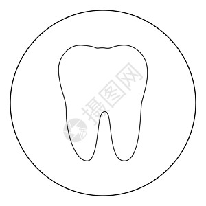 圆圈中的牙齿图标黑色颜色解剖学牙疼圆形卫生凹痕口服生物学口腔科药品牙医背景图片