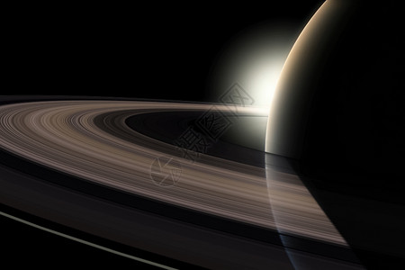 开普勒轨道土星行星 土星环 计算机图象 以及星系太阳流星土地蓝色外星人宇宙气氛辉光宇航员背景