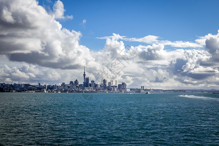 新西兰奥克兰的海观 新西兰海岸旅行海洋建筑学建筑摩天大楼中心旅游公约生物背景图片