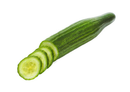 绿黄瓜切片 青黄瓜切片高架蔬菜横截面绿色食物沙拉小吃背景图片