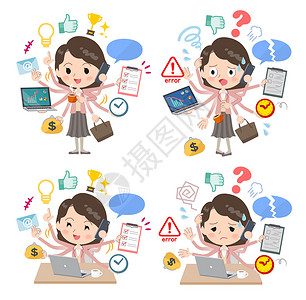 双肩电脑包粉色夹克笔记本阿姨尴尬权限时间案头工作日程办公室手机设计图片