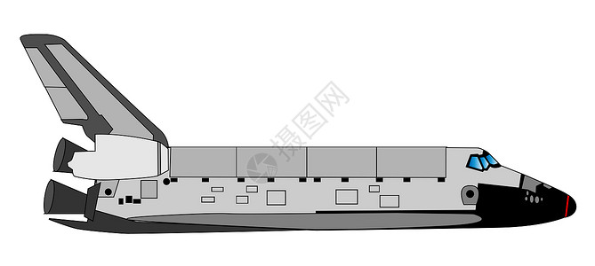 美国航天飞机插图工艺艺术品飞船绘画艺术背景图片
