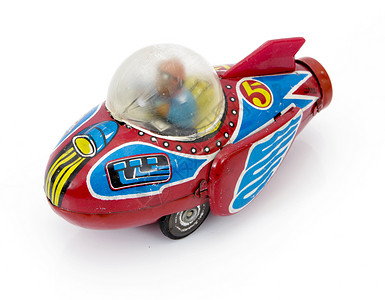 红色火箭玩具火箭驾驶舱彩色对象玩具水平背景摄影摩托车红色方式背景