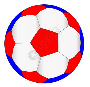 红白蓝足球闲暇季节五方运动游戏艺术品绘画娱乐世界活动背景图片