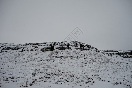 斯奈山冰岛的雪覆盖地表荒野旅游旅行气候风雨风景季节地形半岛农村背景