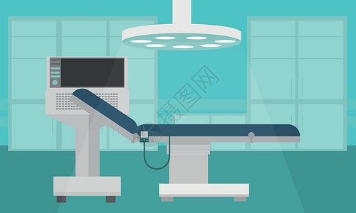 慢病预防内科医院病房 密集治疗 平板病 矢量插图设计图片