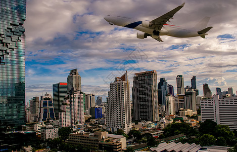 飞向更高毛笔字太阳日落时 客机飞向天空航空飞机场涡轮技术城市航班黑板阳光速度旅游背景