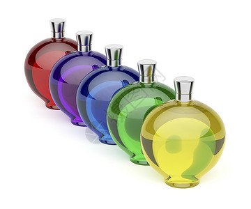 不同颜色的液化瓶背景图片