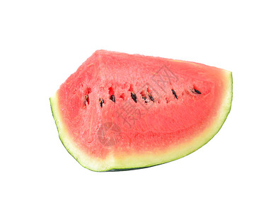 白色背景的西瓜末色红色饮食工作室食物甜点水果绿色背景图片