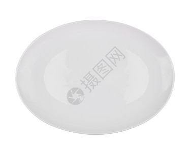 白色背景上的空白白盘子午餐厨具用具商品圆圈用餐陶瓷食物餐具桌子背景图片