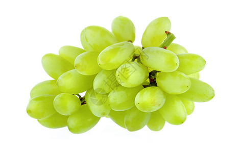 新的绿葡萄 白的孤立白色浆果水果饮食食物甜点绿色藤蔓营养背景图片