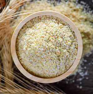 小麦种 高营养的小麦内核的心脏背景