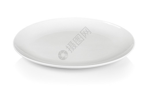 白背景上的空白白板厨具餐具陶瓷桌子圆圈食物午餐用具商品白色背景图片