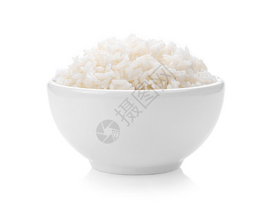 白底的白碗大米粮食纤维茉莉花饮食美食午餐文化工作室糖类食物背景图片