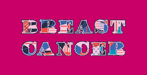 点击关注艺术字乳腺癌概念艺术字它制作图案癌症插图打字稿凸版丝带粉色胸部疾病插画