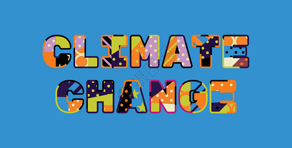 气候变化概念艺术字它制作图案全球凸版打字稿天气模式天气状况插图背景图片