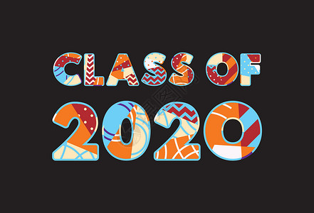 2020年  概念文字艺术  类说明高中俱乐部打字稿班级年鉴教育插图凸版中学背景图片