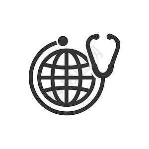 全球医疗保健图标背景图片
