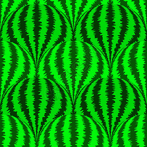 绿宝瓜绿色西瓜背景 天然贝里无缝模式(绿西瓜背景)插画