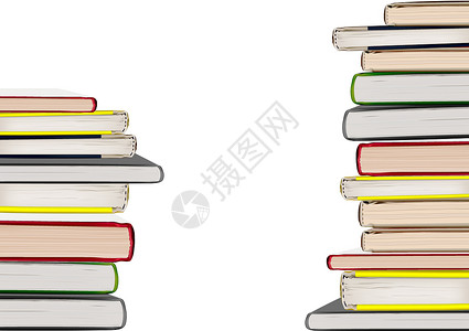 书本堆叠插图图书馆智慧大学文学教科书出版物教育学习学校背景图片