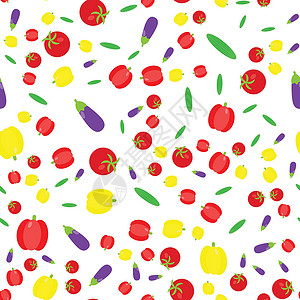 甜椒汤无缝模式 蔬菜套装 黄瓜番茄甜椒农业插图草图卡通片饮食花园萝卜美食芹菜玉米设计图片