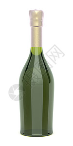 白色香槟酒瓶背景图片