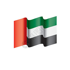 阿拉伯联合酋长国它制作图案卡片边界庆典插图丝带飞行磁带横幅乐队框架背景图片