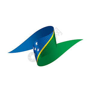 所罗门群岛它制作图案世界横幅星星国家庆典丝带军旗自由白色插图插画