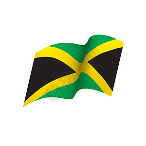 牙买加它制作图案白色插图国家丝带旅行联盟地理庆典世界飞行设计图片