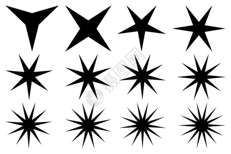 星 - 星矢量组背景图片