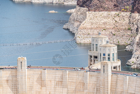 胡佛水坝美国胡佛大坝技术天线沙漠发电机地标力量水电峡谷工程活力背景