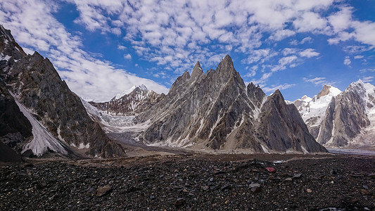 加舒布鲁姆风景徒步旅行高清图片