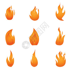 矢量图 消防标志 红黄杉白色活力互联网符号卡通片标识警告表情烧伤漫画背景图片