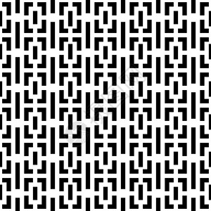 迷宫式图案设计抽象的无缝图案背景 孤立在白色背景上的黑色几何设计元素的迷宫 它制作图案矢量装饰品风格装饰几何学插图马赛克织物创造力纺织品打印插画