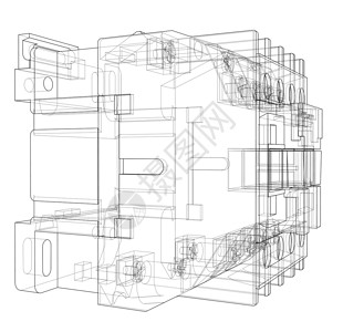 自动断路器概念渲染电压工程活力力量保险丝草图控制板盒子技术背景图片