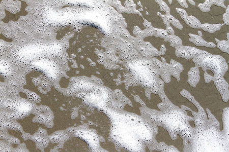 海滩上的水墙纸泡沫宏观背景图片