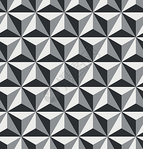 3D三角形或四面形金字塔 无缝矢量模式背景宽慰织物折纸马赛克灰色包装墙纸几何学艺术创造力背景图片