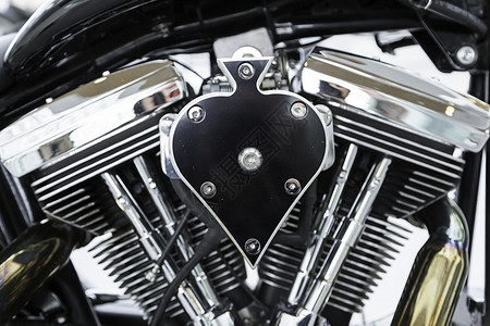 摩托车发动机马力机器菜刀反射金属管道旅行维修自行车运输背景图片