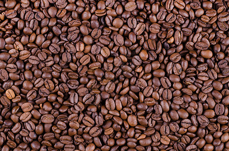 咖啡豆味道品种豆子饮料咖啡烘焙咖啡味棕色背景图片