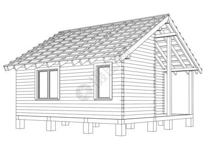 小房子的模样建造建筑学图表住房公寓建筑师绘画建筑住宅3d背景图片