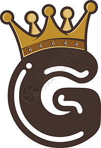带皇冠的字母表金子王国女王背景图片