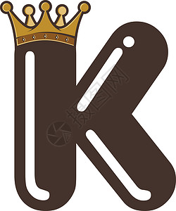 带皇冠的字母表金子女王王国背景图片