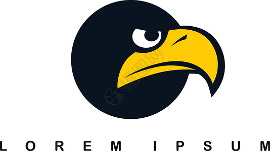鹰鹰鸟标志模板身份公司空气标识天空捕食者品牌背景图片